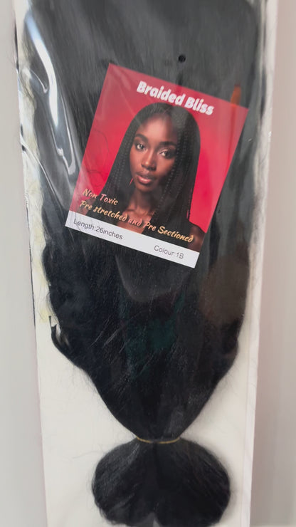 Non Toxic And Pre-sectioned Hair 26 inches, Color 1B